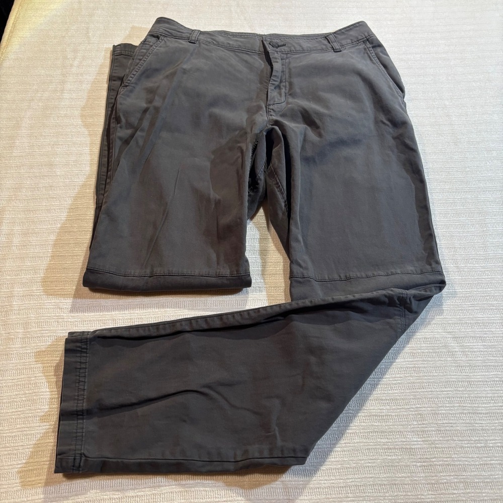 The North Face Womens Gray Cotton Stretch Hiking Outdoor Pants Size 6